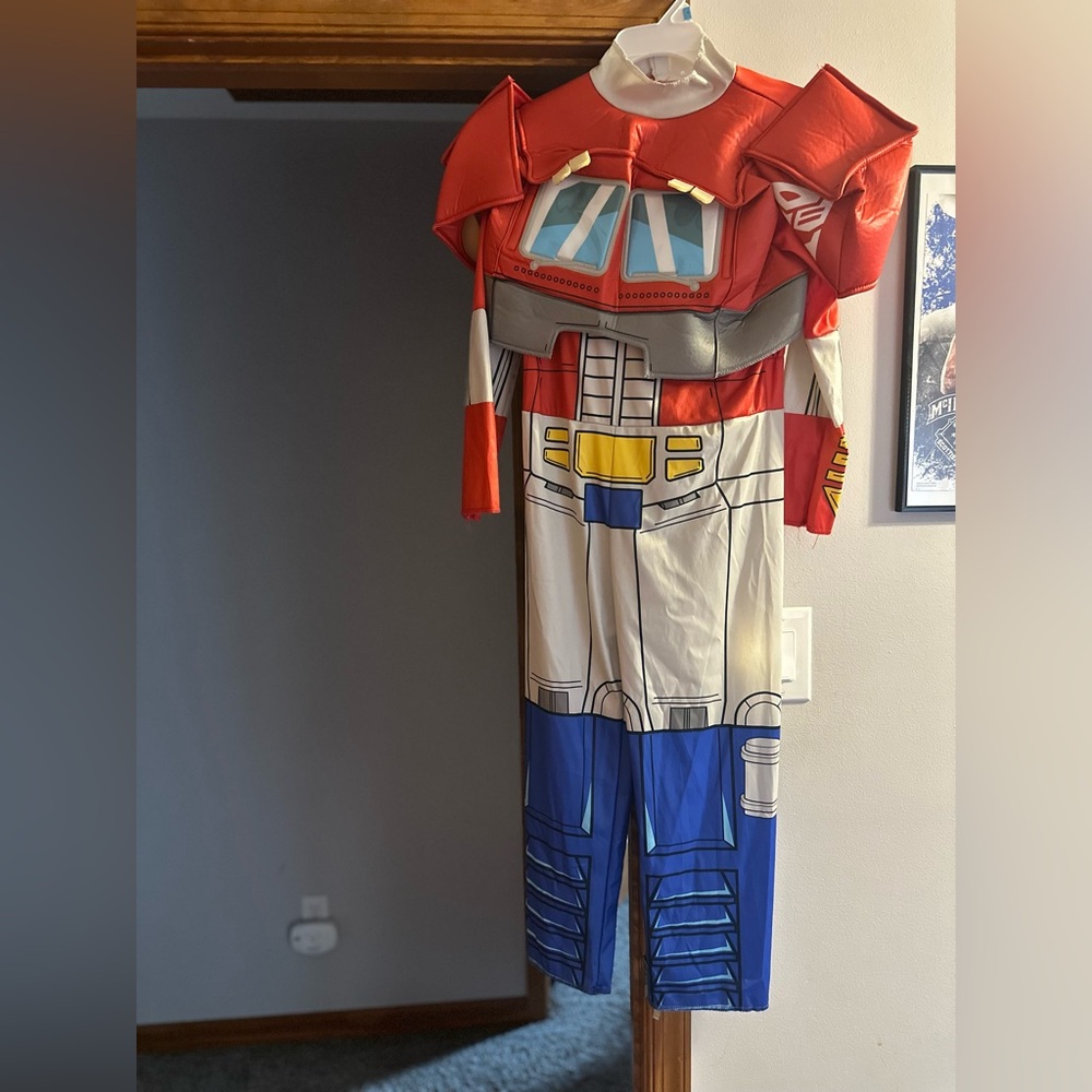 Hasbro Optimus Prime Superhero Costume - Red, Blue, White
